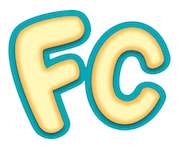 FillyCon logo with golden bubble 'FC' letters on a teal outline