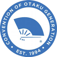 Otakon logo with blue fan in middle